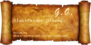 Glattfelder Olivér névjegykártya